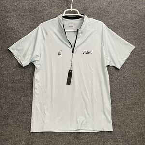 Vivint Corporate Employee Performance 1/4-Zip Polo Shirt Mens Sz S Short Sleeve